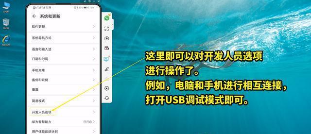 手机USB调试的正确开启和连接方法（详解手机USB调试的设置和连接步骤）