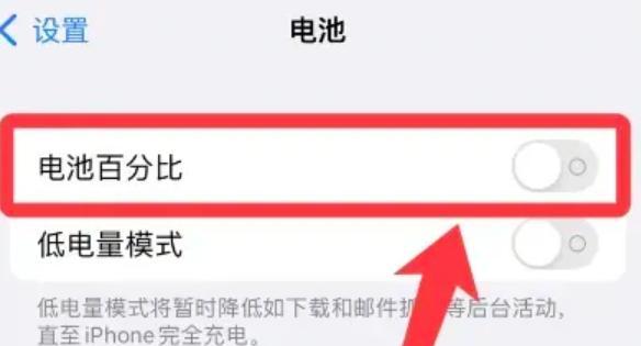 如何设置iPhone电池百分比（轻松掌握iPhone电池百分比显示功能，有效管理电量）