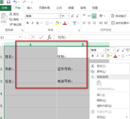 表格选项怎么添加内容（添加选项的快捷键方式）