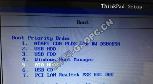 联想BIOS设置启动顺序（一键轻松更改启动顺序）