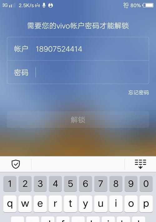 找回vivo手机账户密码的方法（轻松解决忘记vivo手机账户密码问题）