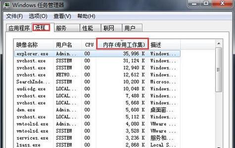 解决Win7物理内存使用率过高的方法（如何降低Win7物理内存占用）