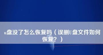 免费恢复误删U盘数据的有效方法（从失误中拯救U盘数据的重要技巧）