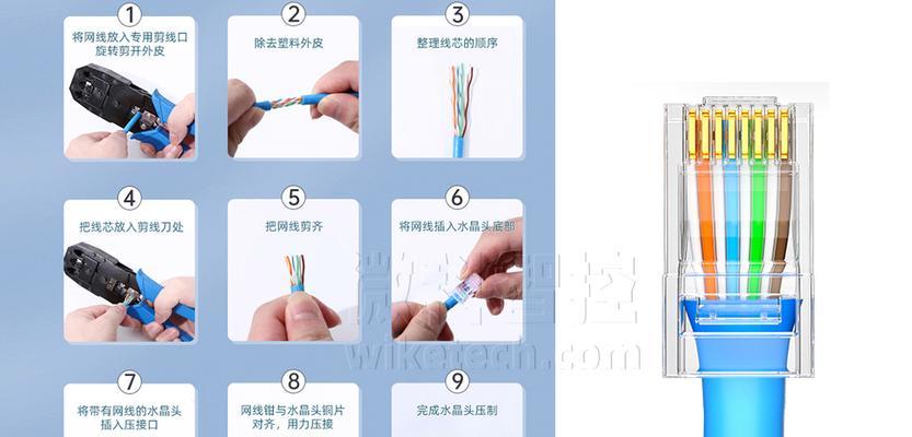 水晶头接线颜色顺序是什么？如何正确连接网络线缆？