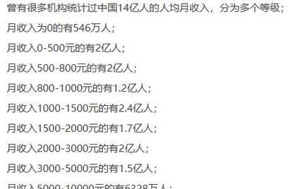 家庭收入水平划分及比例是多少？如何根据收入划分家庭经济等级？